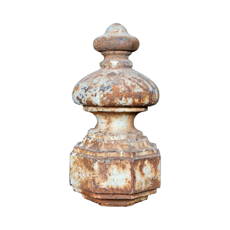 Pair of Antique French Rustic Iron Finials (GE-GYWB)
