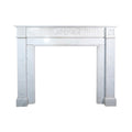 Antique French White Carrara Marble Mantel (MCH1092)
