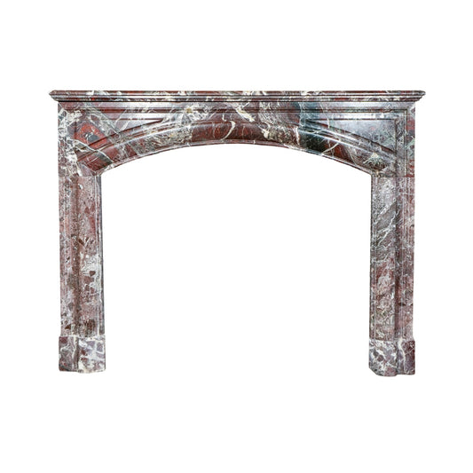 Antique Italian Levanto Rouge Marble Mantel (M-CTSQ)