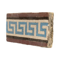 Reclaimed French Encaustic Decorative Greek Key Concrete Border Tile (ET-DKBQ)
