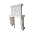 Antique French Limestone Fireplace (M-RIUG)