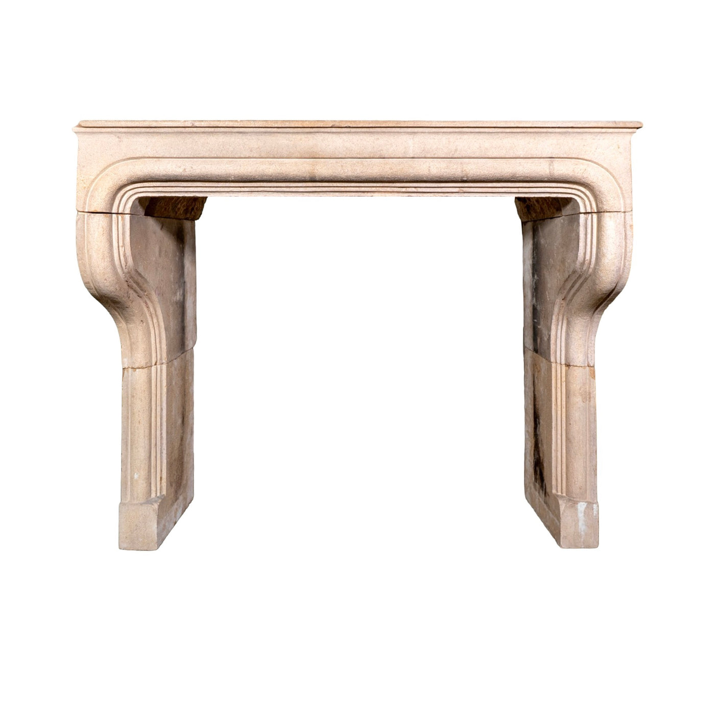Antique French Limestone Mantel (M-QENZ)