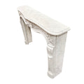 Antique French Carrara Marble Mantel (M-TFDS)