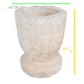 Antique French Limestone Mortar Bowl Planter (V-XLBE)