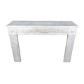 Antique French White Carrara Marble Mantel (MCH1086)