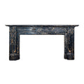 Antique French Portoro Nero Marble Mantel (M-DFVQ)