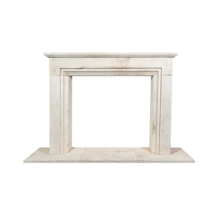 Contemporary French Limestone Mantel