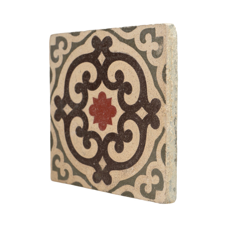 Reclaimed French Encaustic Concrete Tile