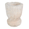 Antique French Limestone Mortar Bowl Planter (V-XLBE)