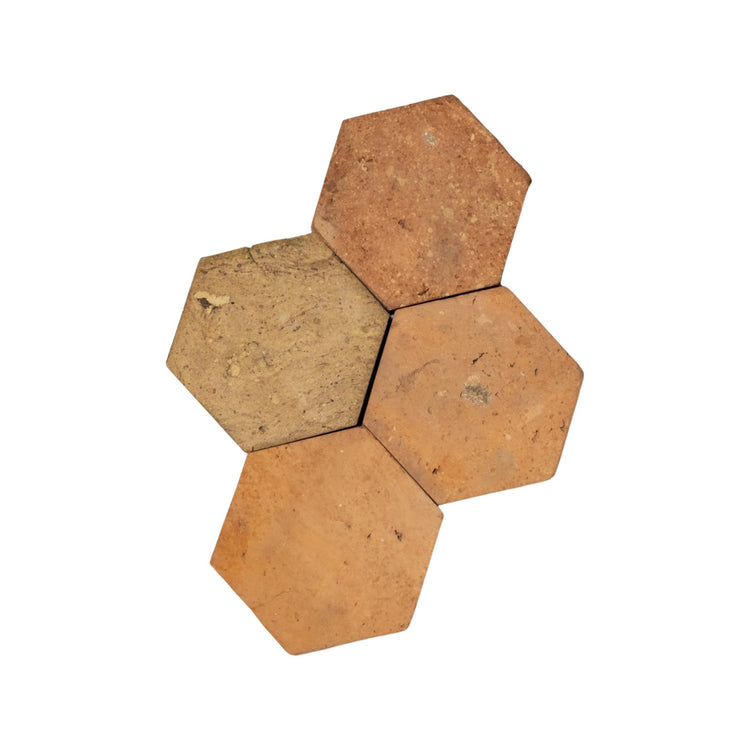 French Reclaimed Terracotta Hexagonal Tile