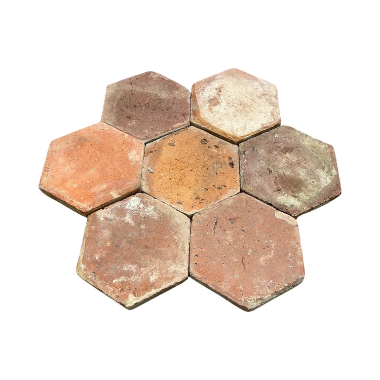 French Terracotta Hexagonal Tile