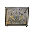 French Iron Fireplace Screen (FA-RZSV)