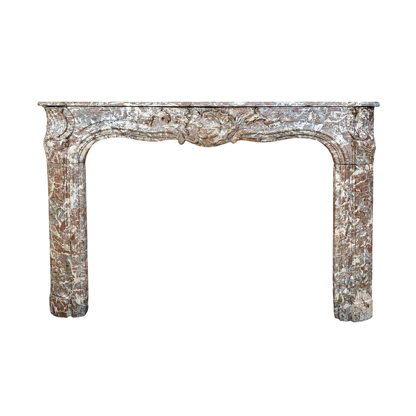 Antique French Ardennes Grey Marble Mantel (MCH1000)