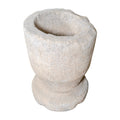 Antique French Limestone Mortar Bowl Planter (V-XLBE)