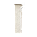 Antique French Carrara Marble Mantel (M-TFDS)
