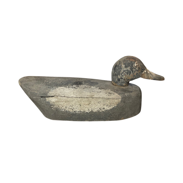 Chinese Antique Wooden Duck Decoy Sculpture