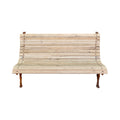 Midcentury French Wood and Iron Garden Bench (GE-BDFA)