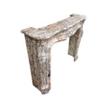 Antique French Louis XVI White Marble Mantel (M-XVJQ)