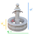 Contemporary French Limestone Central Fountain (FO153-A)