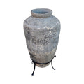 Antique French Limestone Garden Jar Vessel
