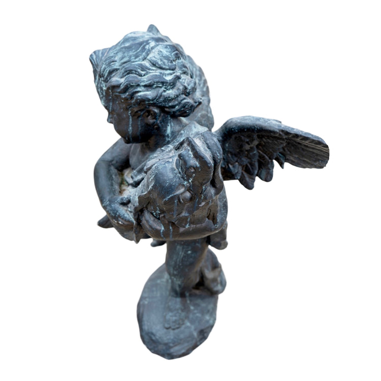 Antique French Bronze Cherub Sculpture