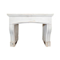 Antique French Limestone Mantel (M-VGKL)