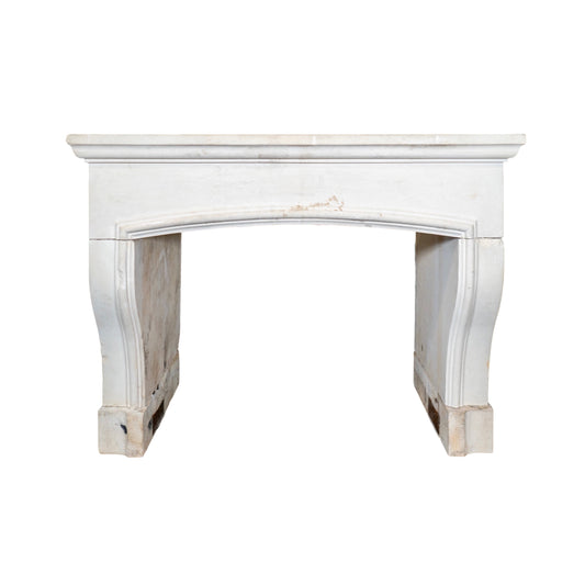 Antique French Limestone Mantel (M-VGKL)