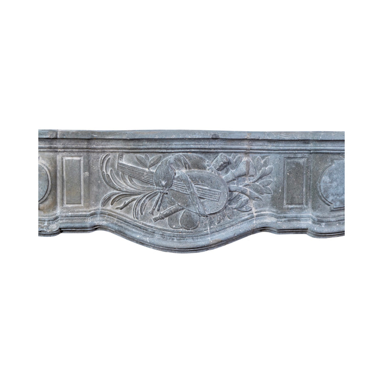 Antique Belgian Bluestone Mantel