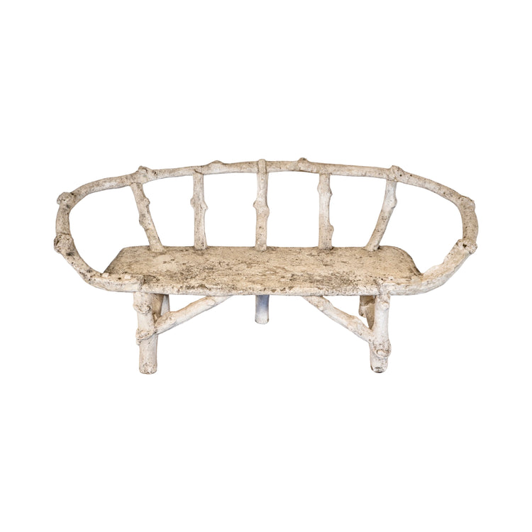 French Faux Bois Bench (GE-REHS)