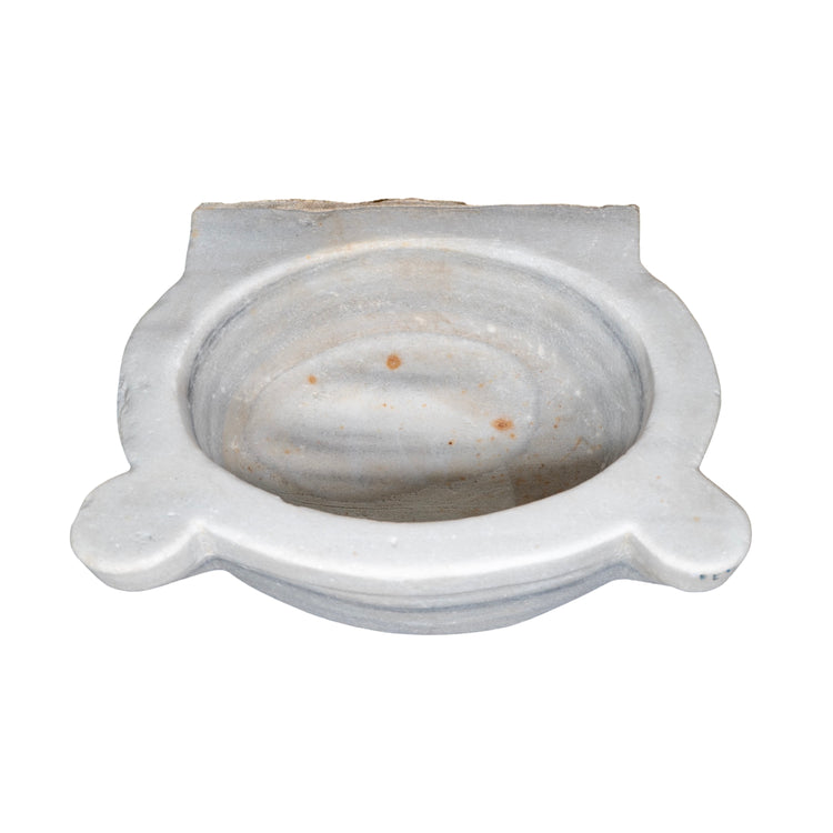 Antique French White Carrara Marble Sink