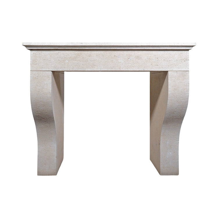 Contemporary French Travertine Mantel (M-LCH398)