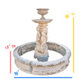 Antique French Limestone Central Fountain (F-TDML)
