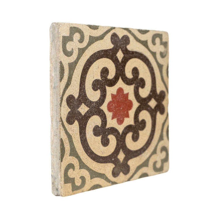 Reclaimed French Encaustic Concrete Tile