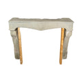 Antique French Limestone Mantel (M-WDVM)