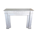 Antique French White Carrara Marble Mantel (MCH1092)