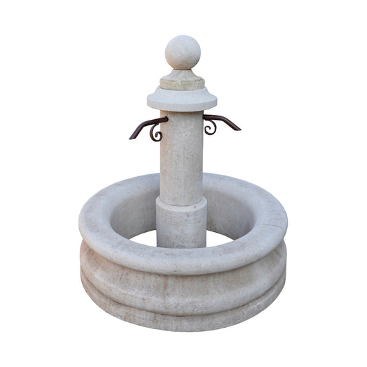 Contemporary French Limestone Central Fountain (FO153-A)