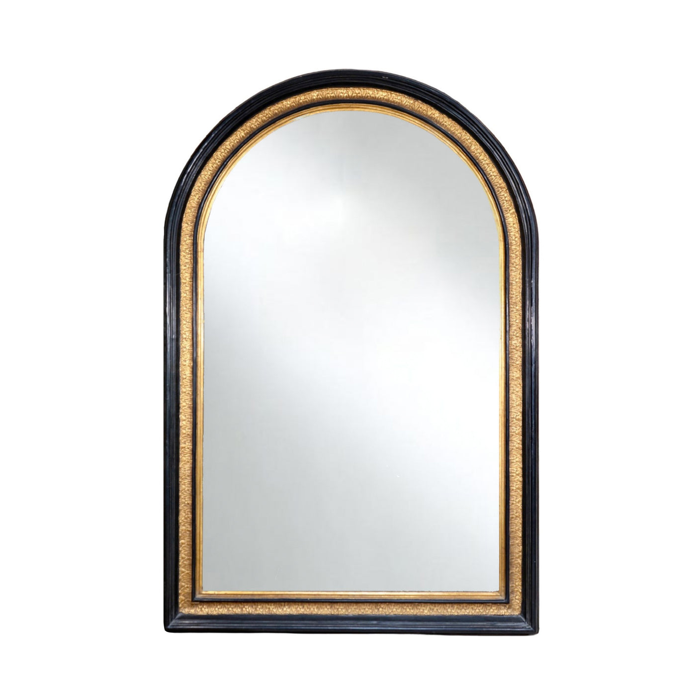 Antique French Ebony Wooden Mirror (HD-HSGE)