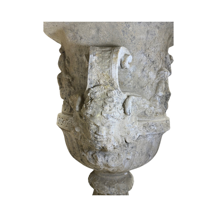 French Limestone Urn Planter