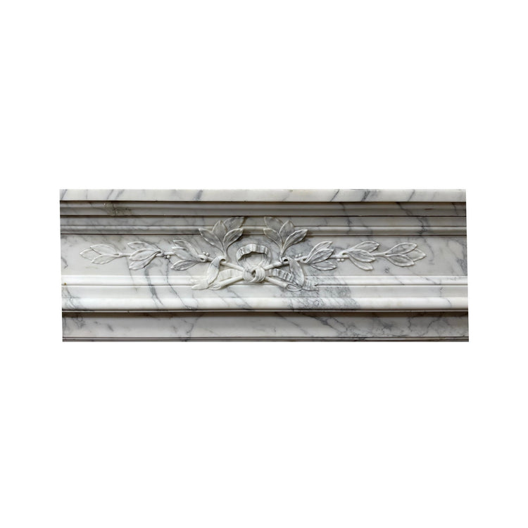 French Carrara Marble Mantel