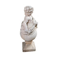 Contemporary French Limestone Putti Sculpture (GE-ZEAV)