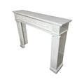 Antique French White Carrara Marble Mantel (M-BXYD)