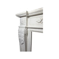 Antique French Carrara Marble Mantel (M-HGPV)