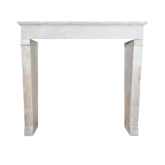 Antique French Limestone Mantel (M-WCXP)