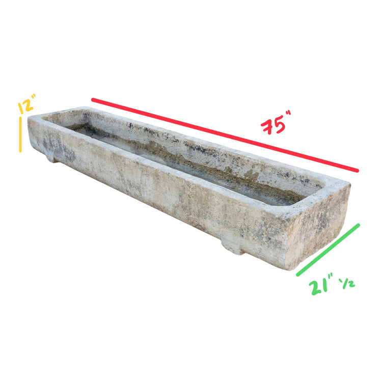 Antique French Limestone Trough (T-FAVN)