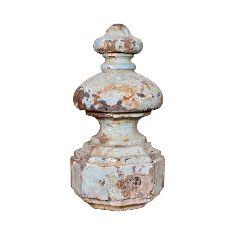 Pair of Antique French Rustic Iron Finials (GE-GYWB)