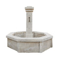 Contemporary French Limestone Central Fountain (F-XDJH)