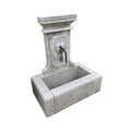 Contemporary French Limestone Wall Fountain (F-SYMB)