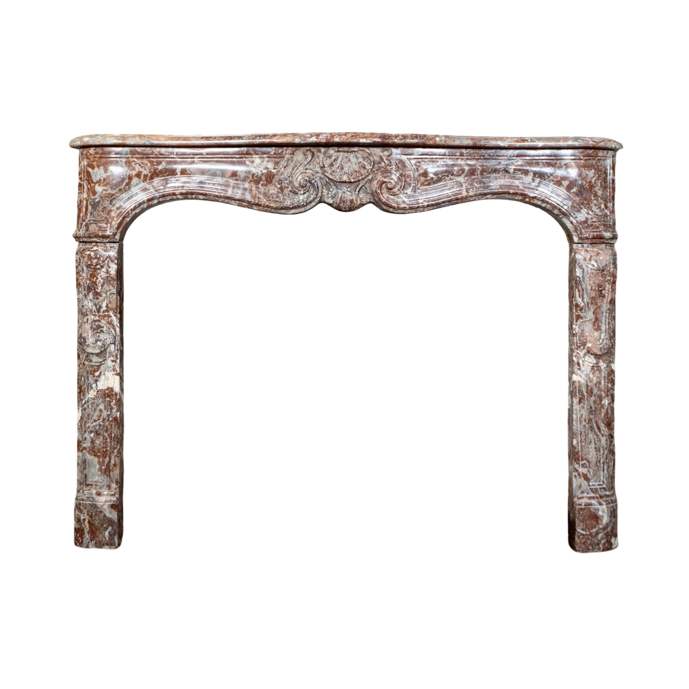 Antique French Rouge Royal Marble Mantel (M-YC2J)