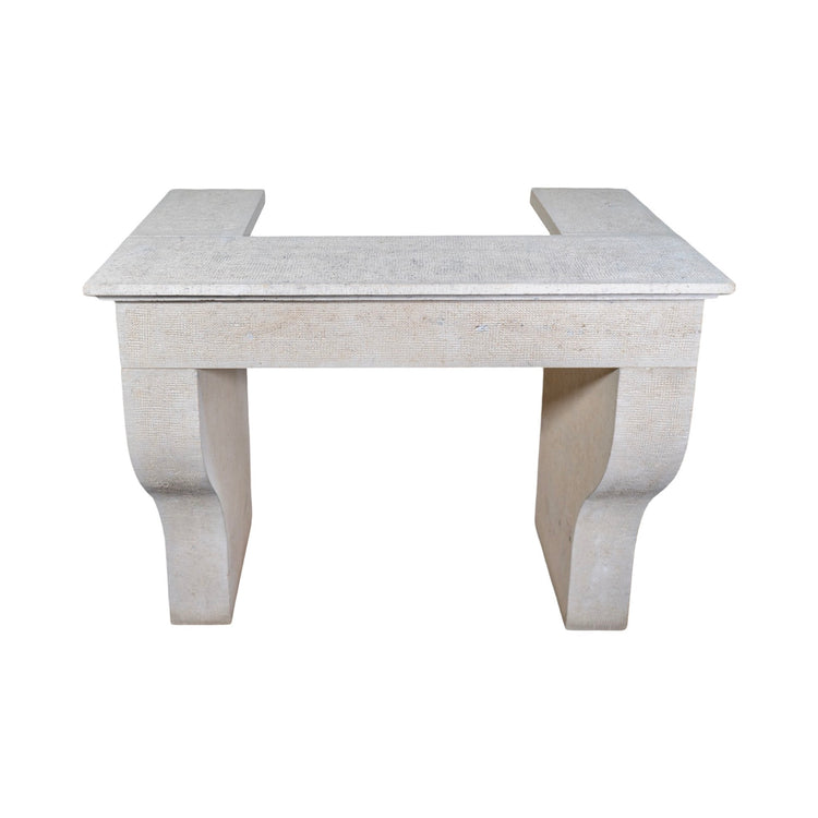 Contemporary French Travertine Mantel (M-LCH398)