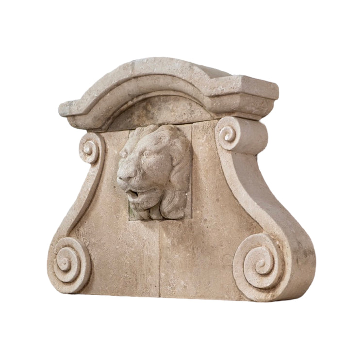 Contemporary French Limestone Wall Fountain